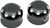 COVINGTONS Axle Covers - Front - Dimpled - Black - Pair - '08-'23 [C0010B]