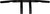 EMGO 1" T-Bar Handlebar - 4" - Dimpled - Black [0793420B]