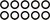 FACTORY LINKS Wheel Bearings - Double Seal - 6906 2RS - 30x47x9 - 10 Pack [WBEJ042]