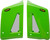 MAIER Radiator Scoops - Green - Kawasaki - KLR '87-'07 [578103]