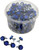 CHRIS PRODUCTS License Plate Reflectors - 150 Pack Tub - Blue [CH150B]
