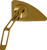PRO-ONE Mirror - Mini w/V2 Cut-Out Stem - Gold - Left [102120TIN]