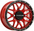 RACELINE WHEELS Wheel - Krank - Simulated Beadlock - Front/Rear - Red - 14x7 - 4/110 - 5+2 (+10 mm) [A94R47011+10]