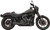 Open Box Bassani 1S75B 2:1 Ripper Exhaust Megaphone Muffler Black M8 Softail