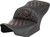 Open Box SADDLEMEN 823-07-20604 Roadsofa™ Lattice Stitch Seat - without Backrest Carbon Fiber Lattice Stitch Red Stitch FLTR/FLHX '23-'24