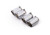 Remus Stainless Steel 102mm Angled Rolled Edge Chrome Tail Pipe Set (Quad Tips) - 0046 70SR