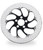 Performance Machine Disc/Carr 11.5 Torque Front Left - Contrast Cut Platinum - 0133-1522TORLS-BMP