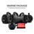 DS18 MP 4x4in Wakeboard Tower Speaker Package - Amplifier & Bluetooth Audio Receiver 100 Watts Rms - MP4TP.4A