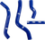 MOOSE OFFROAD OEM Fit Radiator Hose Kit - Blue - Yamaha YAM100BU