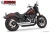 Freedom Performance HD00747 Independence Staggered Duals - Chrome / Straight / Sculpted Black Selection - Narrow M8 - Tips Sold Separately