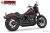 Freedom HD03520: Independence Staggered Duals, Black / Slash / Sculpted Black. Configuration illustration; motorcycle/reference code may differ.