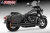 Freedom HD03554: Independence Long, Black / Straight / Glossy Orange. Configuration illustration; motorcycle/reference code may differ.