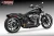 Freedom HD03587: Independence Shorty, Black / Straight / Solid Gold. Configuration illustration; motorcycle/reference code may differ.
