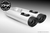 Two Brothers Racing 4.5" SLIP-ONS HARLEY TOURING / BAGGER 2017-PRESENT CHROME SLASH SOLID BLACK - HDTOU-DS45-CRBK-0002