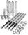 S&S CYCLE 106-6051 Quickee Pushrod Kit with Chrome Covers - Twin Cam