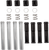 S&S CYCLE 930-0124 Pushrod Tubes - Gloss Black Twin Cam | M8