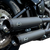 S&S CYCLE 550-0737 Grand National Slip-On Mufflers - Race Black Ceramic M8 Softail