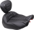 Mustang 89401GM Deluxe Touring Seat & Backrest GunMetal Road Street Glide 24-25