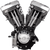 S&S CYCLE 310-0766 V111 Long-Block Engine - Wrinkle Black '84-'99 Custom Chasis w/Alternator Style Primary