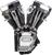 S&S CYCLE 310-0737A T143 Long Block Engine - Wrinkle Black and Chrome Touring | Dyna