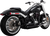 Vance 47335 Black Short Shot Staggered Exhaust M8 Softail Fat TIre Vance 47335 Black Short Shot Staggered Exhaust M8 Softail Fat TIre