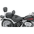 Mustang 79530 Wide Solo Seat with Removable Backrest - Vintage - Black - Smooth - Softail '06-'17
