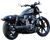 S&S CYCLE 550-1074 4-1/2" Grand National Slip-On Muffler - Black RH975 Nightster