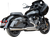 S&S CYCLE 550-1132 2-into-1 Qualifier Exhaust System - Brushed Stainless Steel 49 State Indian with PowerPlus
