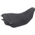 Mustang 88020GM Runaround Solo Seat double diamond gun metal gray stitch flt/flh '23-'25