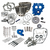 S&S 330-0665 100" Power Package for HD Twin Cam 88 Models with 585 Easy Start gear drive Cams Wrinkle Black