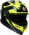 AGV 2118399004-006-L K7 Glimpse Helmet - Glimpse Matte Black/Yellow Fluo Large