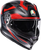AGV 2118399004-015-XL K7 Glimpse Helmet - Glimpse Matte Black/Red XL