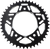 VORTEX 654AZK-44 Aluminum Sprocket - Black - Rear - 44 Tooth - Black Rear 44 Tooth