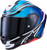 ALPINESTARS 8202826-1636-XS Supertech R7 Zeal Helmet - Zeal 22.06 Gloss Black/Blue/Pink Fluo/White XS