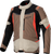 ALPINESTARS 3200625-866-3XL ST-1 Waterproof Jacket - Dark Khaki/Sand/Black/Red Fluo 3XL