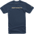 ALPINESTARS 1212720207128XL Linear Wordmark T-Shirt - Navy/Stone XL