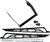 STRAIGHTLINE PERFORMANCE 182-115 Hide 'N' Go Rear Bumper - Black Polaris