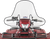 SLIPSTREAMER SS-2P Big Country Windshield - 16-3/4" Xtreme High