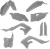 ACERBIS 2736290011 Full Replacement Plastic Kit For Kawasaki - Gray Kawasaki KX '19-'24
