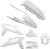 ACERBIS 2936260002 Replacement Plastic For Beta - White Beta Enduro RR '20-'22