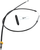 BARNETT 101301004706 High-Efficiency Black Vinyl Clutch Cable - +6" Size