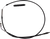 BARNETT 10130100736 High-Efficiency Black Vinyl Clutch Cable - +6" Size