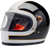 BILTWELL 1003-566-502 Gringo S Helmet - Gloss White/Black Tracker Small