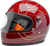 BILTWELL 1003-594-503 Gringo S Helmet - Flames Gloss Garnet Red Medium