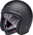 BILTWELL 1001-201-204 Bonanza Helmet — Solid - Flat Black Large