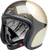 BILTWELL 1001-589-202 Bonanza Scallop Helmet - Scallop Metallic Charcoal/Champagne Small
