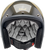 BILTWELL 1001-589-202 Bonanza Scallop Helmet - Scallop Metallic Charcoal/Champagne Small