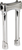 BILTWELL 6403-105-10 Murdock Handlebar Risers - 10" Chrome