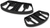BURLY BRAND B13-1051B MX Style Driver and Passenger Floorboards - Black FL