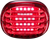 CUSTOM DYNAMICS PB-TL-SBW-R Taillight - with License Plate Illumination Window - Red - with License Plate Illumination Window Red